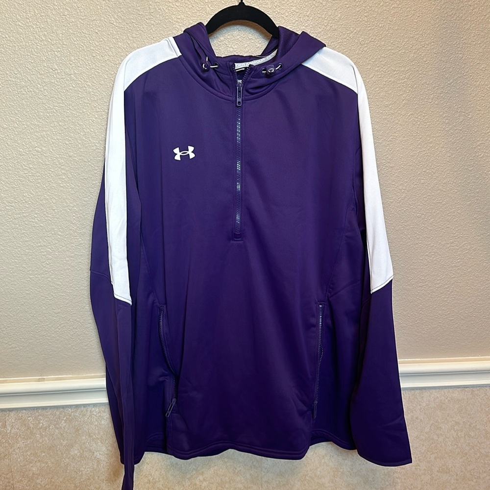 Under Armour Men's Storm Armour Fleece Hooded Jacket Purple Size 2XL